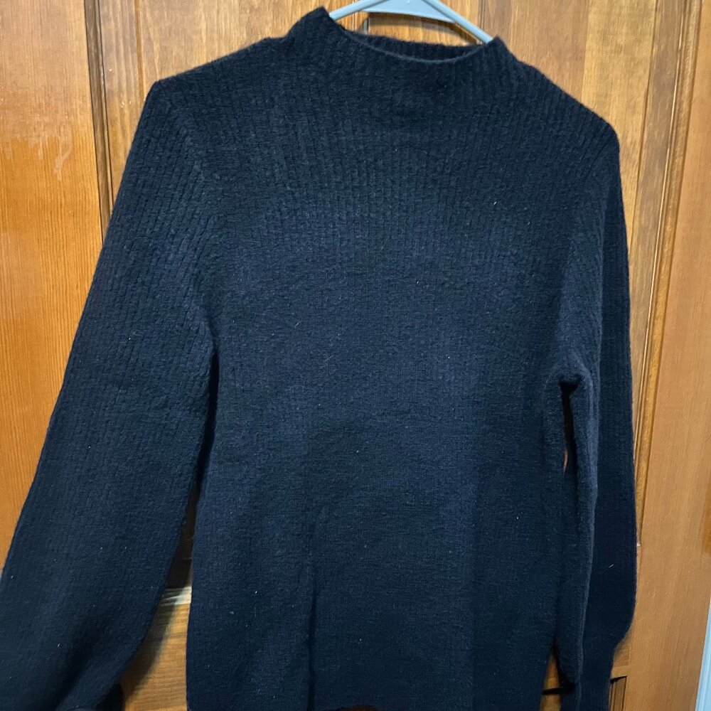 Black J.Crew Women's Mockneck Sweater